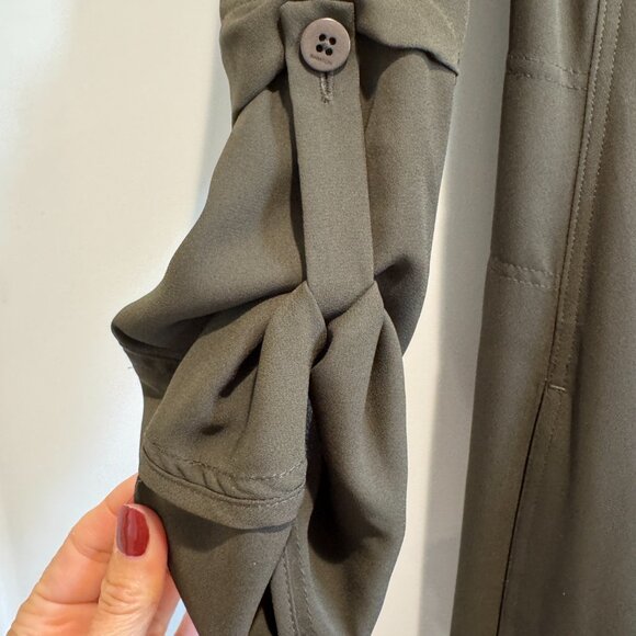 Babaton (Aritzia) Quincy Trench Coat – Olive Green – XXS - Picture 5 of 7